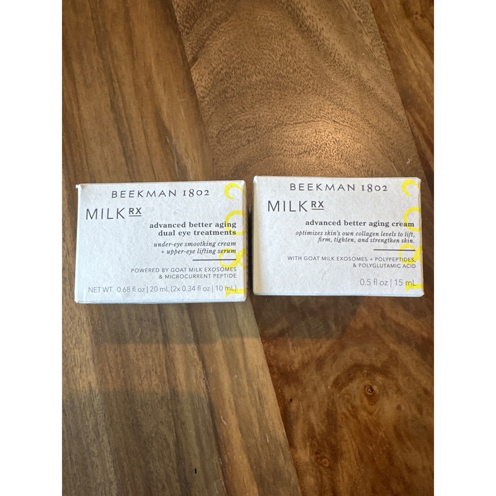 Beekman 1802 Milk RX Advanced Better Aging Cream and Dual Eye Treatment Set